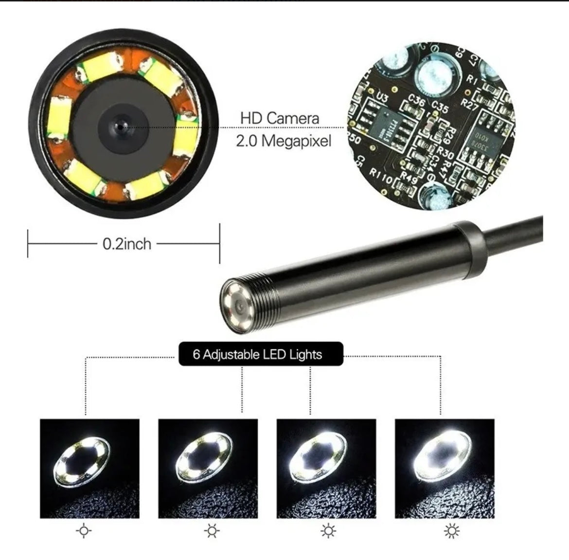 Camara Endoscopio Digital para Smartphone