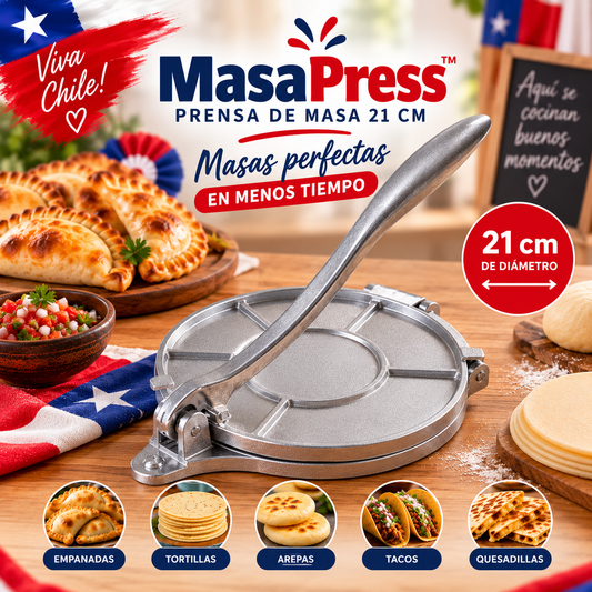 MasaPress™ – Prensa de Masa 21 cm