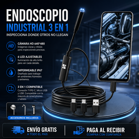 Camara Endoscopio Digital para Smartphone