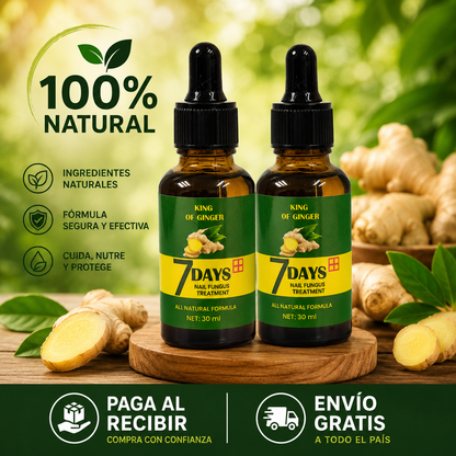 Ginger Shield™ tonico antifúngico uñas