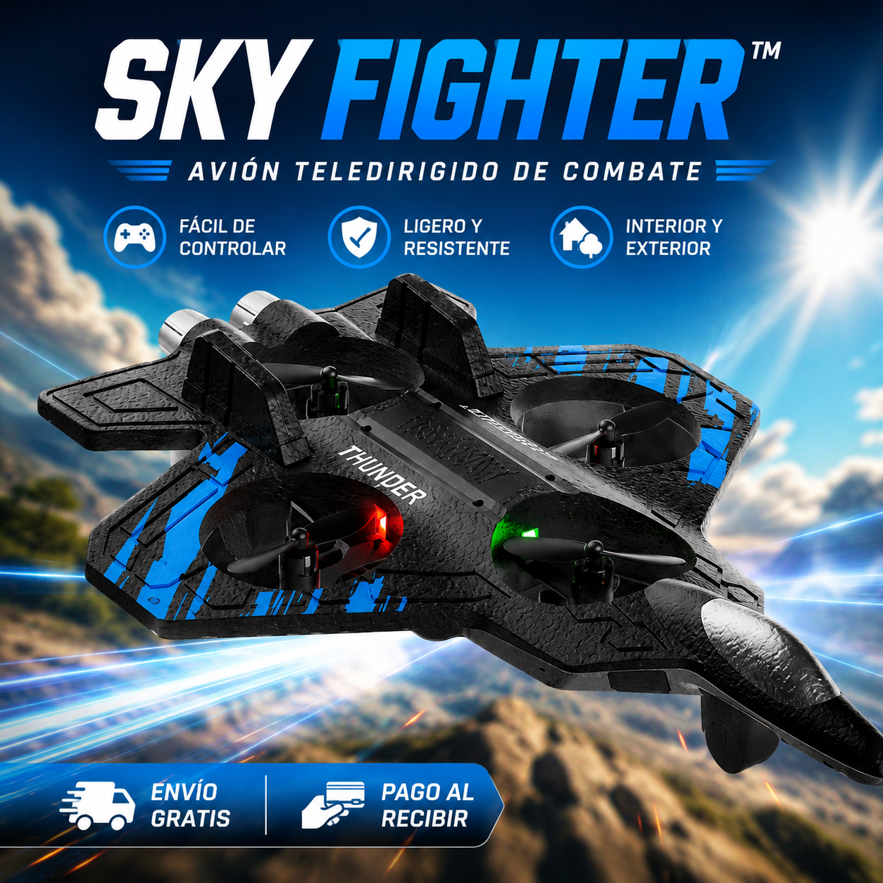 Sky Fighter™-Avión teledirigido