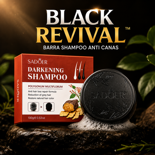 BLACK REVIVAL- BARRA SHAMPOO NEGRO ANTI CANAS